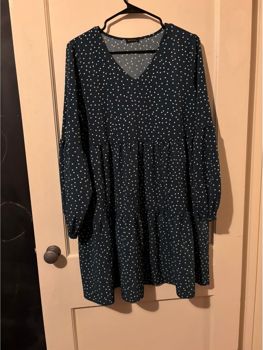 Polka dot long sleeve dress Medium